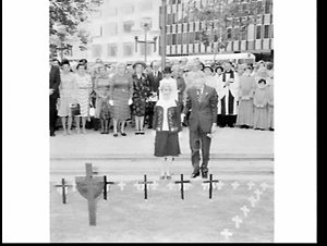 War Widows Guild Field of Crosses Appeal for Anzac Day 1977, St. Andrew's Cathedral