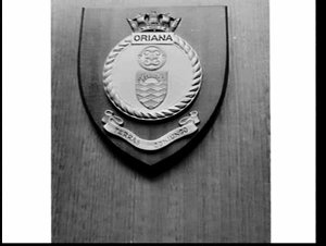 P. & O. liner Oriana shield and crest