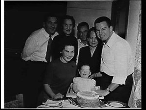 Ron Casey and family at his daughter Joanne's 1st birth...