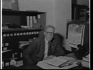 Mr Donald R.C. Smith in his office at Imperial Chemical...
