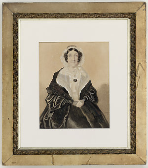 Anna J[osepha] King / watercolour portrait by William N...