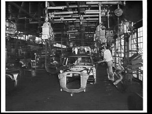 Ford Zephyr and Consul assembly lines at Homebush