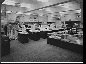 Interior of McDowell's King Street store 1957