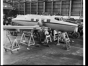 De Havilland Drover aircraft assembly plant at Bankstow...