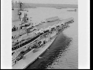 Aircraft carrier USS Bennington visits Sydney for Coral...