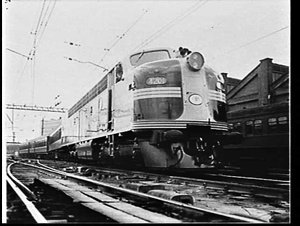 Trial run of the new GM diesel engine 4201 on a passeng...
