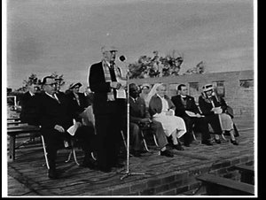 Foundation stone and opening ceremony of Hammondville (...