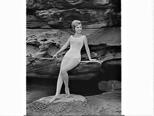 Female models in Jantzen beachwear and swimsuits, Cronu...