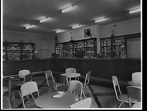 Interior of North Sydney Bowling Club 1957