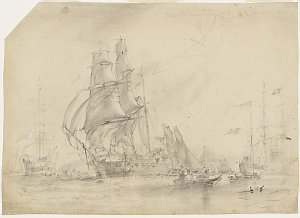 Sketches on board the H.M.S. Rattlesnake made during th...