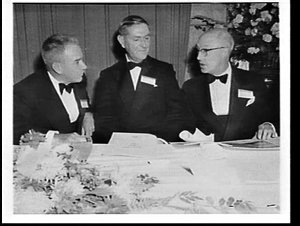K.B. Lynx, Walter Scott and C.S. Booth at a presentatio...