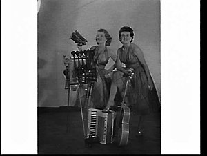 Mary and Rita Schneider, country and western singers an...