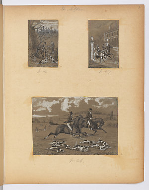 [Analysis of the Hunting Field by Henry Alken and other sketches by various artists, ca. 1845-1889]  / album owned by David Scott Mitchell