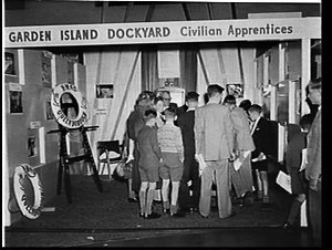 Garden Island Dockyard civilian apprentices exhibit at ...