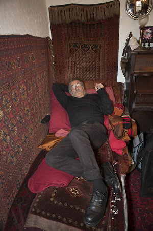 Item 67: [Portrait of George Schwarz reclining in front...