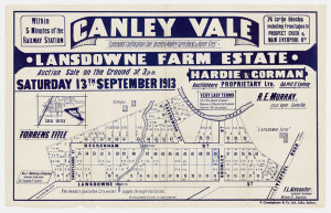 [Canley Vale subdivision plans] [cartographic material]