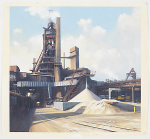 No. 3 Blast Furnace 2, 2000 / painting by Jeff Rigby