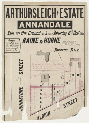[Annandale subdivision plans] [cartographic material]