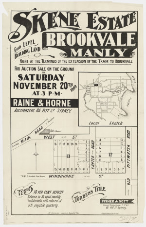 [Brookvale subdivision plans] [cartographic material]
