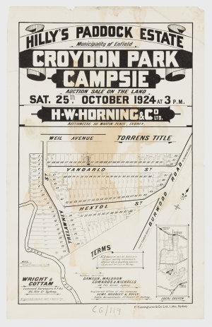 [Campsie subdivision plans] [cartographic material]