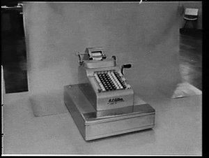 R.C. Allen manual calculating machine
