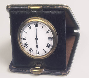 Travelling clock, thought to have belonged to Ludwig Le...
