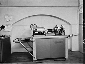 Fairchild Scan-a-sizer engraving machine, Gotham (Austr...