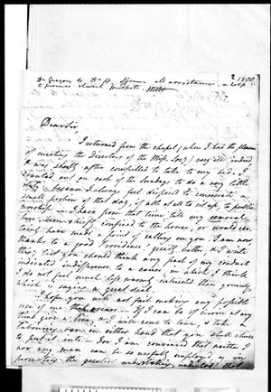 Thomas Haweis letters received by Thomas Haweis and oth...