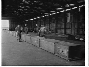 Conveyor steel casing, A.U.S.N. Co., Erskine Street wha...