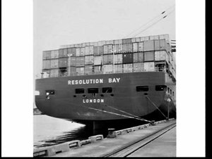 OCL (Overseas Containers) container ship Resolution Bay...