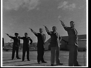 Rural Bank staff practice pistol shooting at Long Bay R...