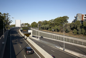 Item 13: View of the Western Motorway showing the WestC...