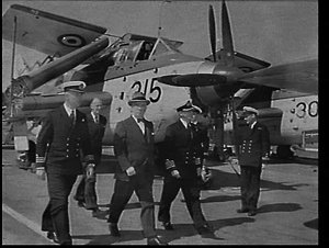 Fairey Gannet anti-submarine aeroplane (with folded win...