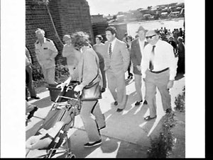 Minister for Education Paul Landa and local member Mich...