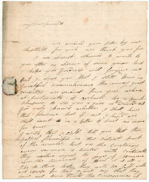 Henry Fricker - letter received from Mary Johnson, 21 D...