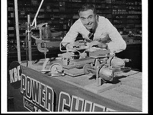 2UE radio compere John Hansberry using K.B.C. power too...