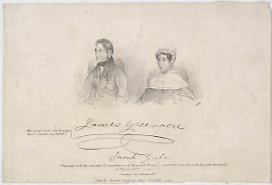 Broadside and lithographs of James Greenacre and Sarah ...