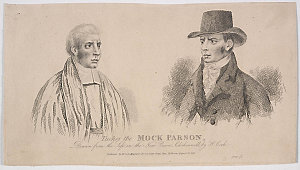 Broadside and lithographs of James Greenacre and Sarah Gale, ca. 1837, and an engraving of John Tucker the Mock Parson, 1811