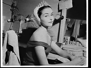 Lynn Seymour, Royal Ballet, dressed for Swan Lake in he...