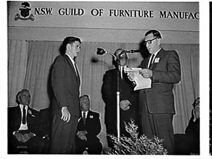 Opening of the Furniture Show, 1961, Sydney Showground ...