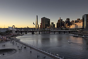 Item 113: View across Darling Harbour to the Crown Sydn...