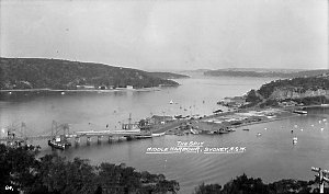 Samuel Wood - postcard photonegatives of Middle Harbour...
