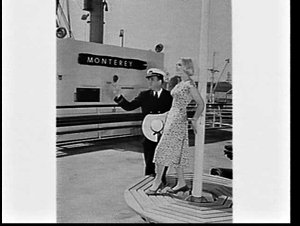 Adelyn Garments' fashions on board SS Monterey