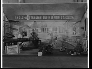 Anglo-Australian Engineering Co. exhibit at the Enginee...