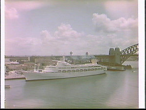 P&O liner Canberra berthed at the International Termina...