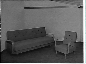 Lounge suites and armchairs, Laminated Plastics, Greena...