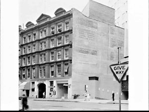 Facade of Newspaper House from Dalley Street, Sydney