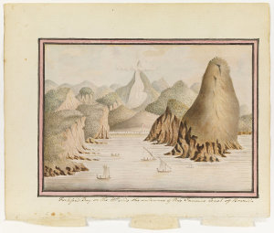 William Bradley drawings from his journal `A Voyage to ...
