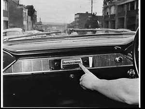 AWA push-button car radio