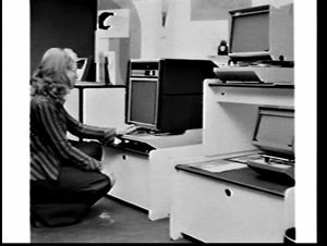 Microfiche readers and printer, U.S. Trade Centre, Sydn...
